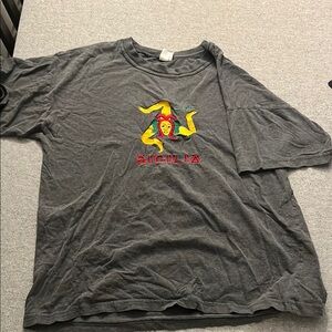 Gray Sicilia Graphic T-Shirt